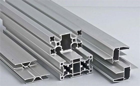 Silver High Durability Aluminum Alloy Profile For Kitchen Slide Door Handle